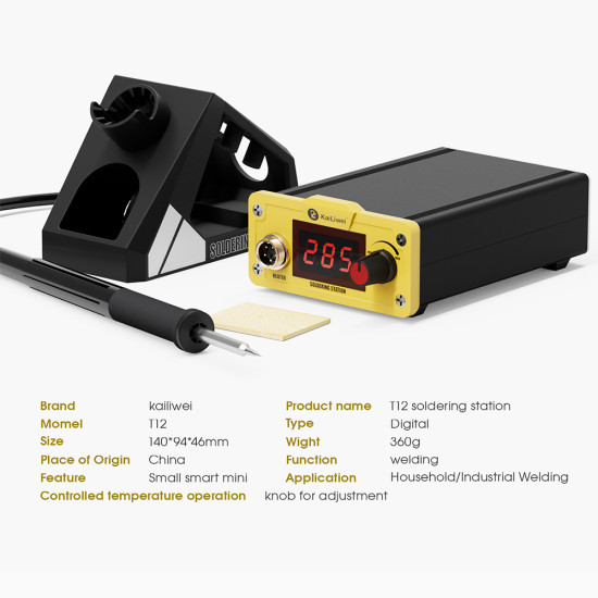 Kailiwei T12 Professional Constant Temperature Soldering Iron Station Kailiwei T12 Professional Constant Temperature Soldering Iron Station