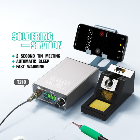 KaiLiWei T210 2S Rapid Heating Adjustable Constant Temperature Iron Station (85W) KaiLiWei T210 2S Rapid Heating Adjustable Constant Temperature Iron Station (85W)