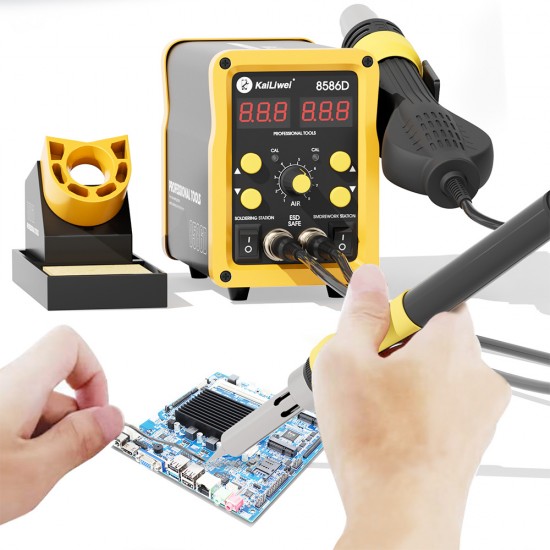 Kailiwei 8586D SMD Rework Station With Soldering Iron ( 750W ) - Lead Free Kailiwei 8586D SMD Rework Station With Soldering Iron ( 750W ) - Lead Free