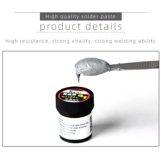 KAISI 183°C Low Temperature Melting Point Lead Free Solder Paste (40G)