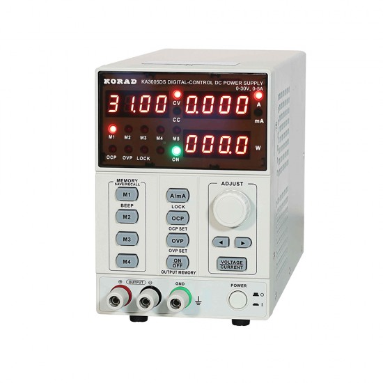 KORAD Programmable DC Power Supply KA3005DS ( 30V~5A ) - Upgraded Model KORAD Programmable DC Power Supply KA3005DS ( 30V~5A ) - Upgraded Model