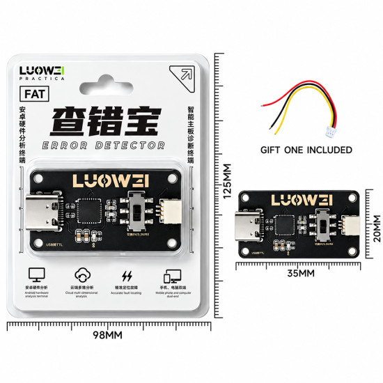 Luowei LW-FAT Error Checker Android Phone Motherboard Smart Fault Diagnostic Analyzer (With 100 Points Credit)