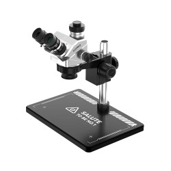 Luowei LW-TR01-B3TV (3D Continuous Zoom) 7X~50X Trinocular Stereo Microscope With 0.5X CTV Camera Zoom Lens & LED Adjustable Light