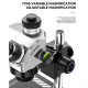 Luowei LW-TR01-B3TV (3D Continuous Zoom) 7X~50X Trinocular Stereo Microscope With 0.5X CTV Camera Zoom Lens & LED Adjustable Light