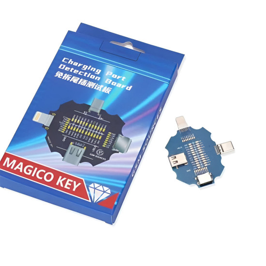 Magico Key Charging Port Detection Board For iPhone & Android Charging Circuit Resistance Value Test Tool Magico Key Charging Port Detection Board For iPhone & Android Charging Circuit Resistance Value Test Tool