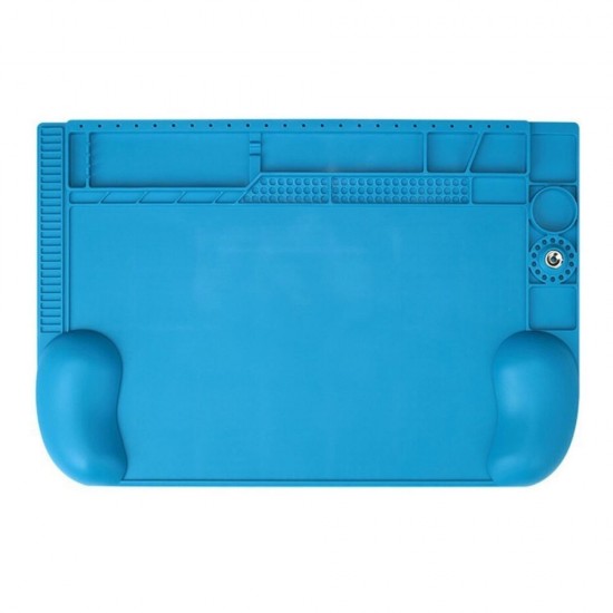Heat Insulation 3D Silicone Pad ESD Soldering Repair Mat With Wrist Suppot ( TE-604 ) Heat Insulation 3D Silicone Pad ESD Soldering Repair Mat With Wrist Suppot ( TE-604 )