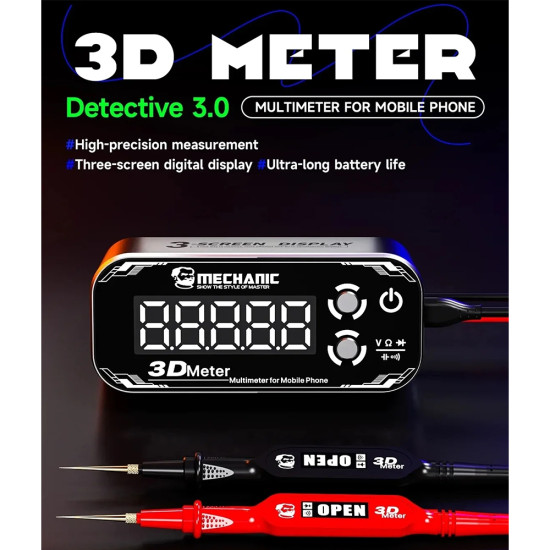 Mechanic 3D Meter Detective 3.0 High-precision Multimeter (Dual Display)