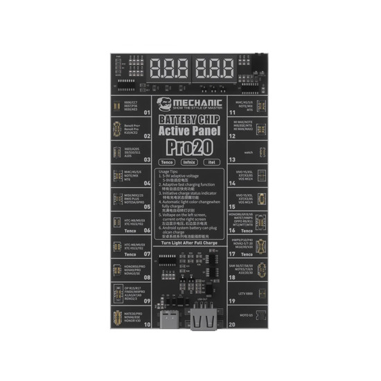 Mechanic Pro20 Fast Charging Battery Chip Activation