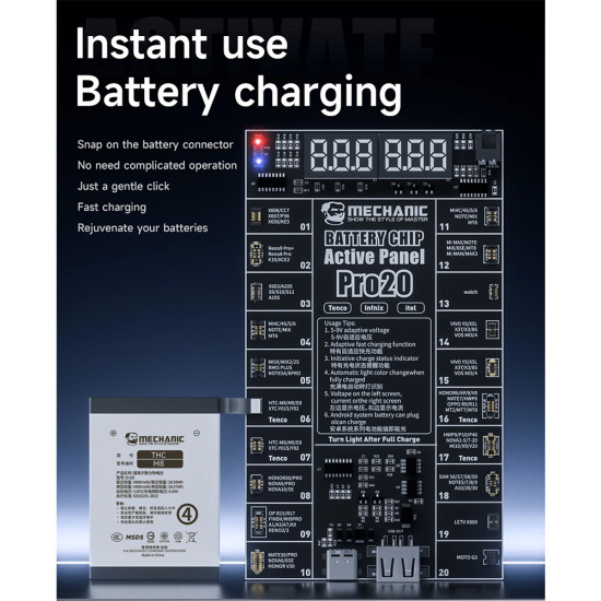 Mechanic Pro20 Fast Charging Battery Chip Activation