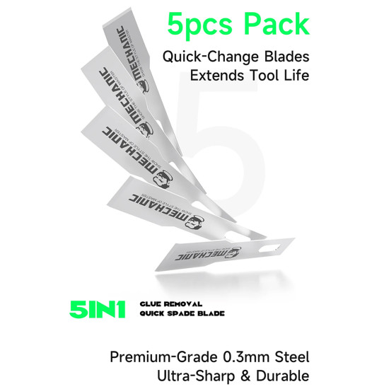 Mechanic FS-51 Stainless Steel Anti-Static Glue Removal Quick Spade Blades