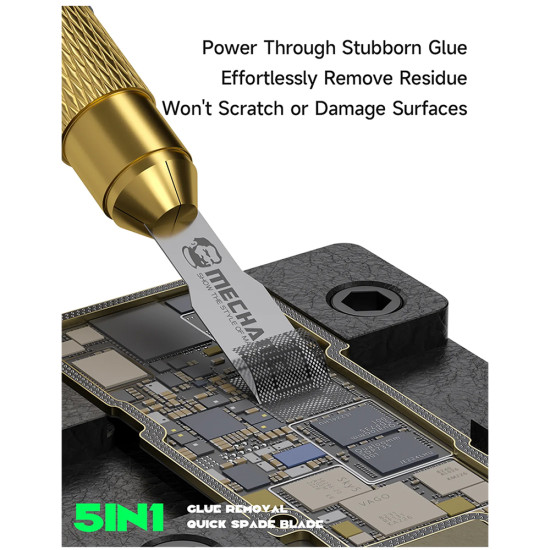 Mechanic FS-51 Stainless Steel Anti-Static Glue Removal Quick Spade Blades