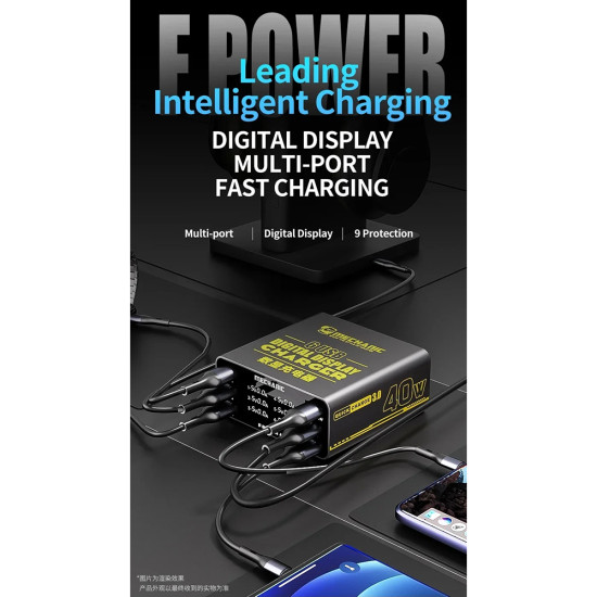 Mechanic F-Power 6 Series 6-Ports USB QC3.0 Charger (40W)