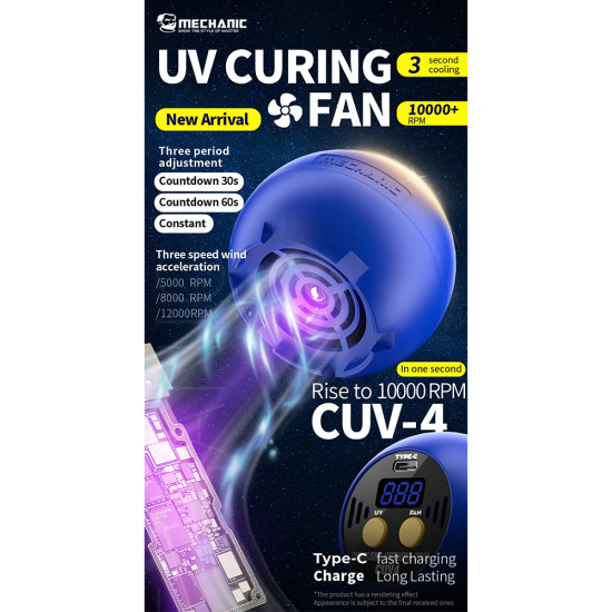 Mechanic CUV-4 2-in-1 UV Curing Heat Dissipation Smoke Exhaust Fan Mechanic CUV-4 2-in-1 UV Curing Heat Dissipation Smoke Exhaust Fan