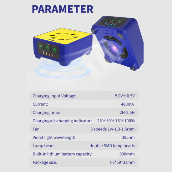 Mechanic CUV-3 Quick Cooling Fan & Fume Exhaust & UV Lamp (3-in-1) Mechanic CUV-3 Quick Cooling Fan & Fume Exhaust & UV Lamp (3-in-1)