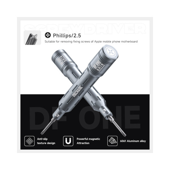 Mechanic DF-ONE 2D 6-in-1 S2 Magnetic Precision Screwdriver Set Mechanic DF-ONE 2D 6-in-1 S2 Magnetic Precision Screwdriver Set