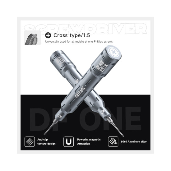 Mechanic DF-ONE 2D 6-in-1 S2 Magnetic Precision Screwdriver Set Mechanic DF-ONE 2D 6-in-1 S2 Magnetic Precision Screwdriver Set