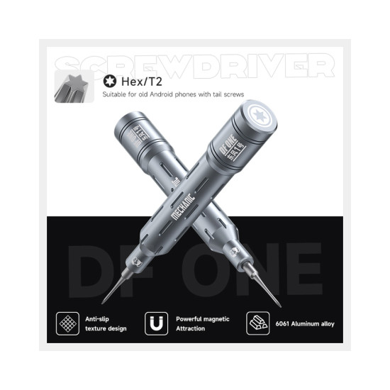 Mechanic DF-ONE 2D 6-in-1 S2 Magnetic Precision Screwdriver Set Mechanic DF-ONE 2D 6-in-1 S2 Magnetic Precision Screwdriver Set
