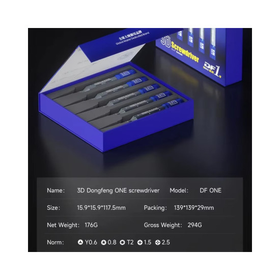 Mechanic DF-ONE 3D 5-in-1 S2 Magnetic Precision Screwdriver Set Mechanic DF-ONE 3D 5-in-1 S2 Magnetic Precision Screwdriver Set