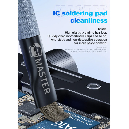Mechanic Double Head Hair Brush + Steel Brush Mechanic Double Head Hair Brush + Steel Brush