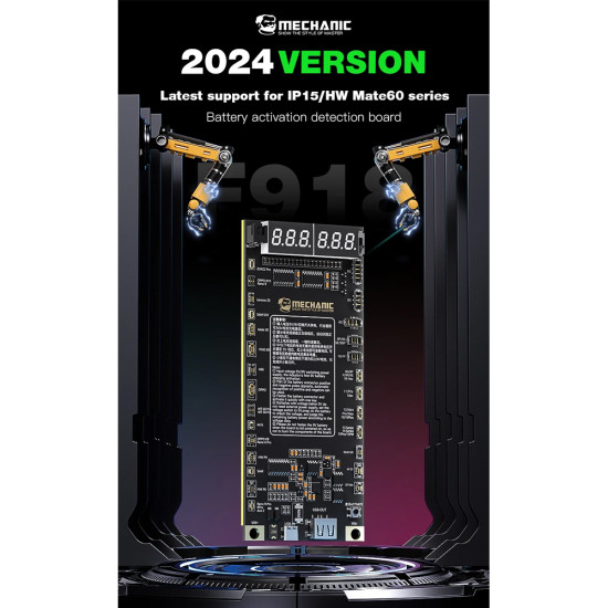 Mechanic F918 Battery Activation Board for iPhone & Android (IP5-15PM) - 2024 Edition Mechanic F918 Battery Activation Board for iPhone & Android (IP5-15PM) - 2024 Edition