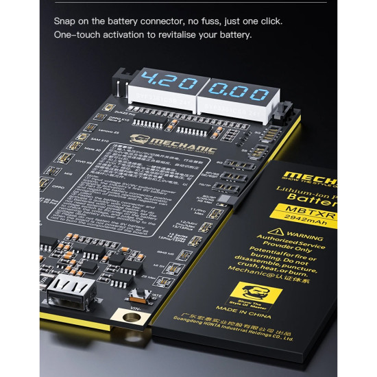 Mechanic F918 Battery Activation Board for iPhone & Android (IP5-15PM) - 2024 Edition Mechanic F918 Battery Activation Board for iPhone & Android (IP5-15PM) - 2024 Edition