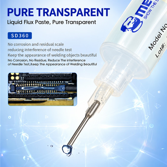 Mechanic SD360 No-clean Flux Solder Paste With Metal Push Rod