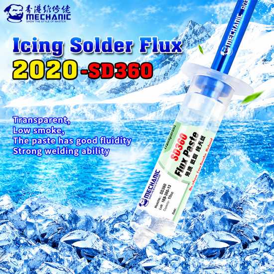 Mechanic SD360 No-clean Flux Solder Paste With Metal Push Rod