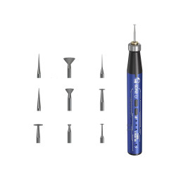 Mechanic GDR2 Micro Electric Polishing Pen Equipped with 9 Grinding Heads
