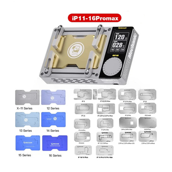 Mechanic Heat Air Intelligent Motherboard Layered Desoldering Station for iP11/12/13/14/15/16 Pro Max/Mini Series
