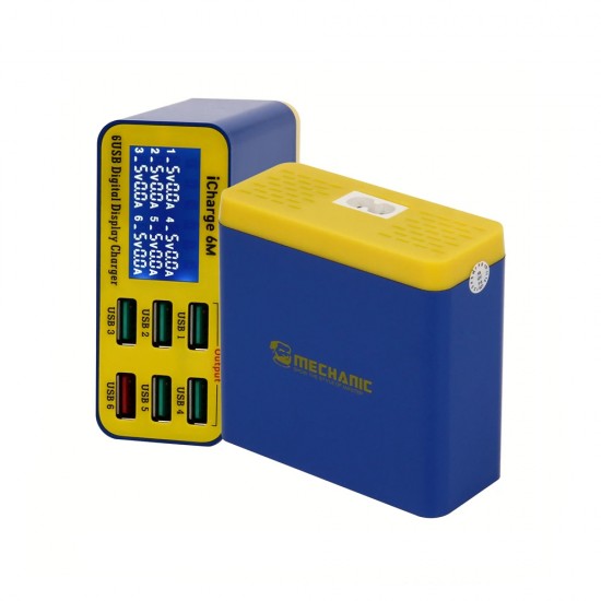 Mechanic iCharge 6M USB Smart Lightning Charger With QC 3.0 Port Mechanic iCharge 6M USB Smart Lightning Charger With QC 3.0 Port