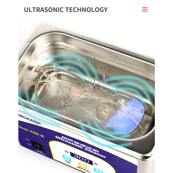 Mechanic iClean E08B Large Capacity Automatic Ultrasonic Cleaner Mechanic iClean E08B Large Capacity Automatic Ultrasonic Cleaner