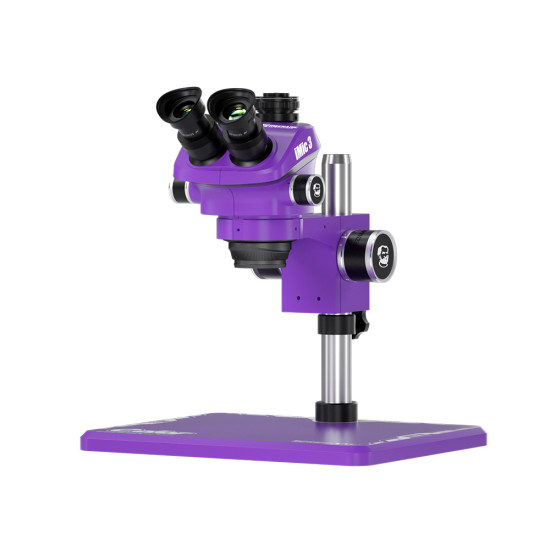 Mechanic iMic 3 B11 (3D Continuous Zoom) 7X~50X Trinocular Stereo Microscope - Purple Mechanic iMic 3 B11 (3D Continuous Zoom) 7X~50X Trinocular Stereo Microscope - Purple