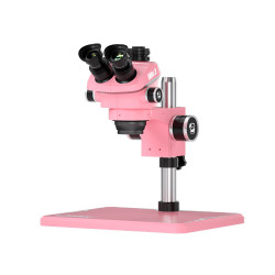 Mechanic iMic 3 B11 (3D Continuous Zoom) 7X~50X Trinocular Stereo Microscope - Pink