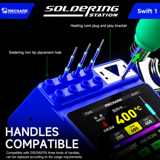 Mechanic Swift-1 Intelligent Precision Constant Temperature Digital Display Soldering Station (200W)