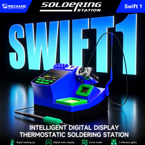 Mechanic Swift-1 Intelligent Precision Constant Temperature Digital Display Soldering Station (200W)