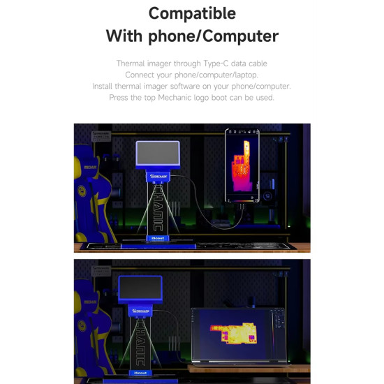 Mechanic iScout Infrared Thermal Imaging 3D Camera (Windows + Android) Mechanic iScout Infrared Thermal Imaging 3D Camera (Windows + Android)