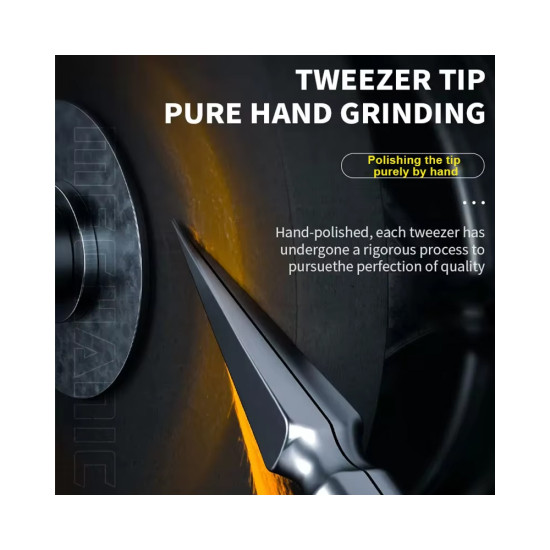 Mechanic KA-11 Ultra-fine Stainless Steel Non-Magnetic Micrometer Pointed Tweezer Mechanic KA-11 Ultra-fine Stainless Steel Non-Magnetic Micrometer Pointed Tweezer