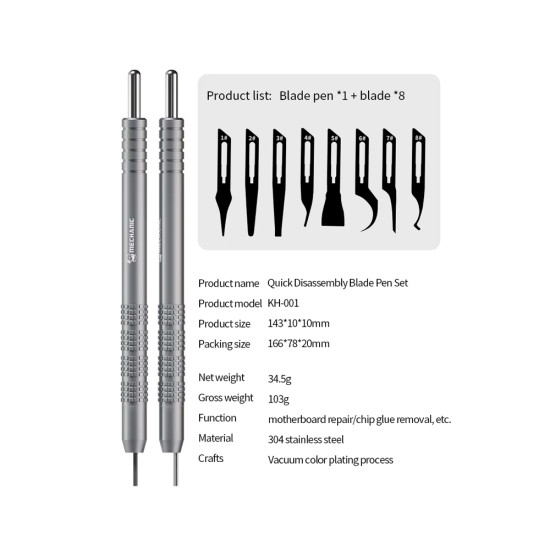 Mechanic KH-001 Non-slip Quick Disassembly Knife Pen Set Mechanic KH-001 Non-slip Quick Disassembly Knife Pen Set
