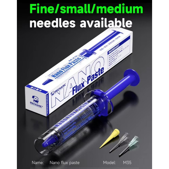 Mechanic M35 High Performance No-clean Low-fog Nanometer Solder Paste Mechanic M35 High Performance No-clean Low-fog Nanometer Solder Paste