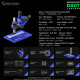 Mechanic D80T 8-80X (3D Continuous Zoom) High-Power Trinocular Stereo Microscope with Big Base