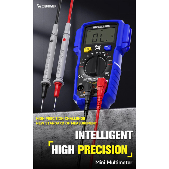 Mechanic Mini MX Intelligent LED Digital Display Multimeter (Upgraded SIV119)