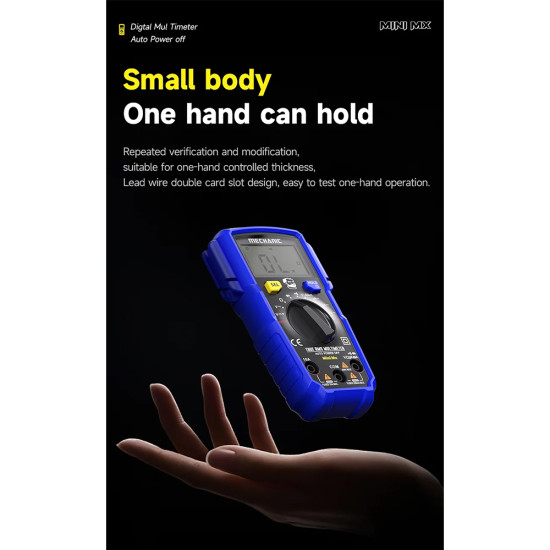 Mechanic Mini MX Intelligent LED Digital Display Multimeter (Upgraded SIV119)