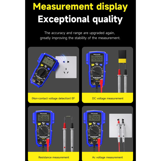 Mechanic Mini MX Intelligent LED Digital Display Multimeter (Upgraded SIV119)