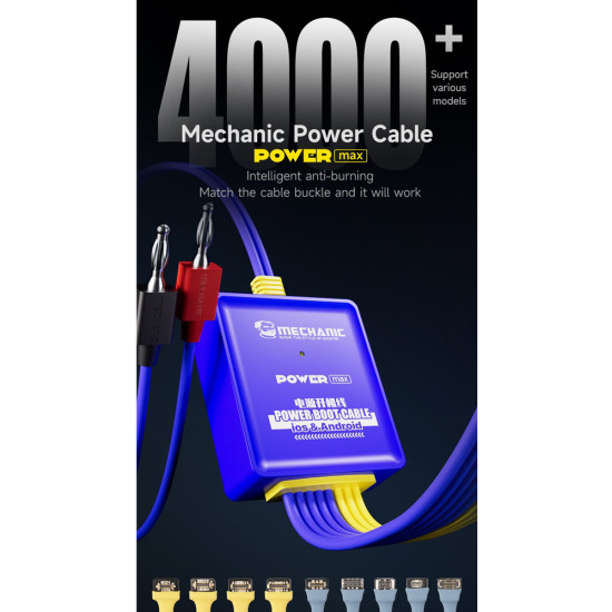 Mechanic Power Max Intelligent Anti-burning Power Boot Cable for iPhone 6 to 15PM & Android (12V Input) Mechanic Power Max Intelligent Anti-burning Power Boot Cable for iPhone 6 to 15PM & Android (12V Input)