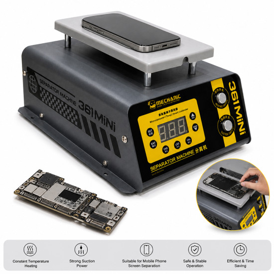 Mechanic 361MiNi LCD Screen Heating Separator Machine Built-in Vacuum Pump