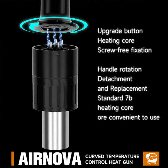 Mechanic AIRNOVA Intelligent Curved Temperature Control Hot Air Rework Station (1200W)