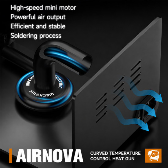Mechanic AIRNOVA Intelligent Curved Temperature Control Hot Air Rework Station (1200W)