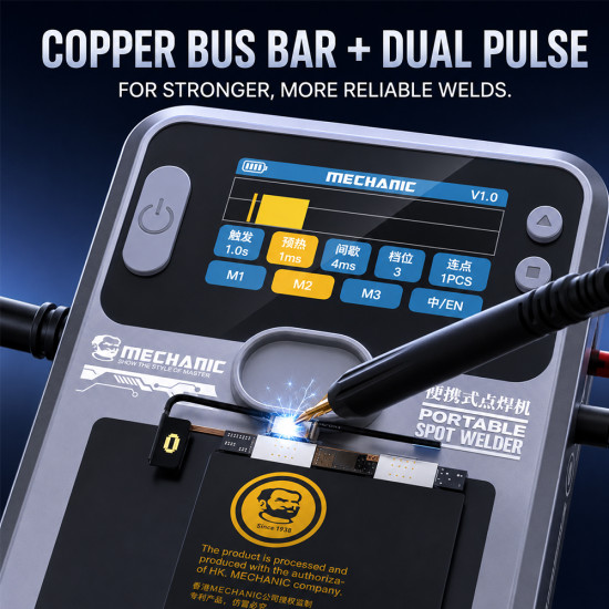 Mechanic PN360 Portable Manual / Auto Double Pulse Digital Display Battery Spot Welding Machine