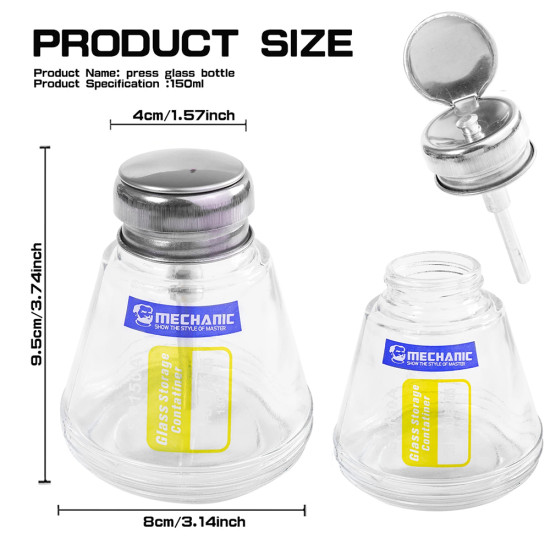 Mechanic SD150A Liquid Dispenser Glass Bottle 