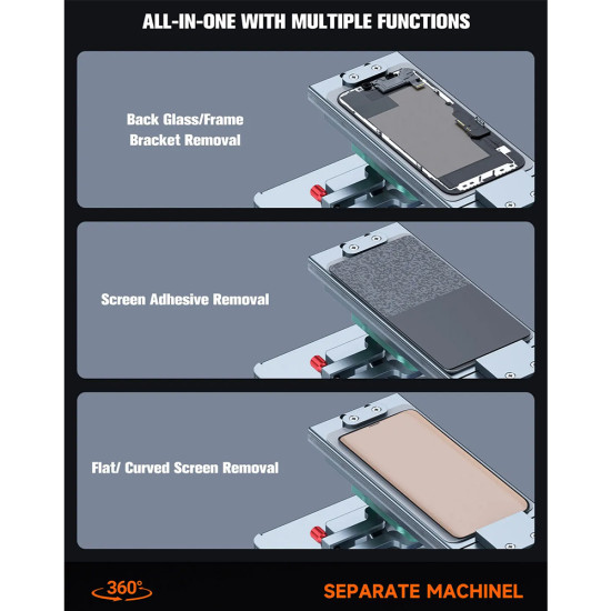 Mechanic Elite One Plus Multi-Function Rotating Separator for  Frame / Screen Disassembly Separation